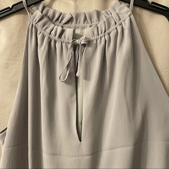 NWOT TAUPE H&M Tie-Detail Sleeveless Top - Picture 4 of 6